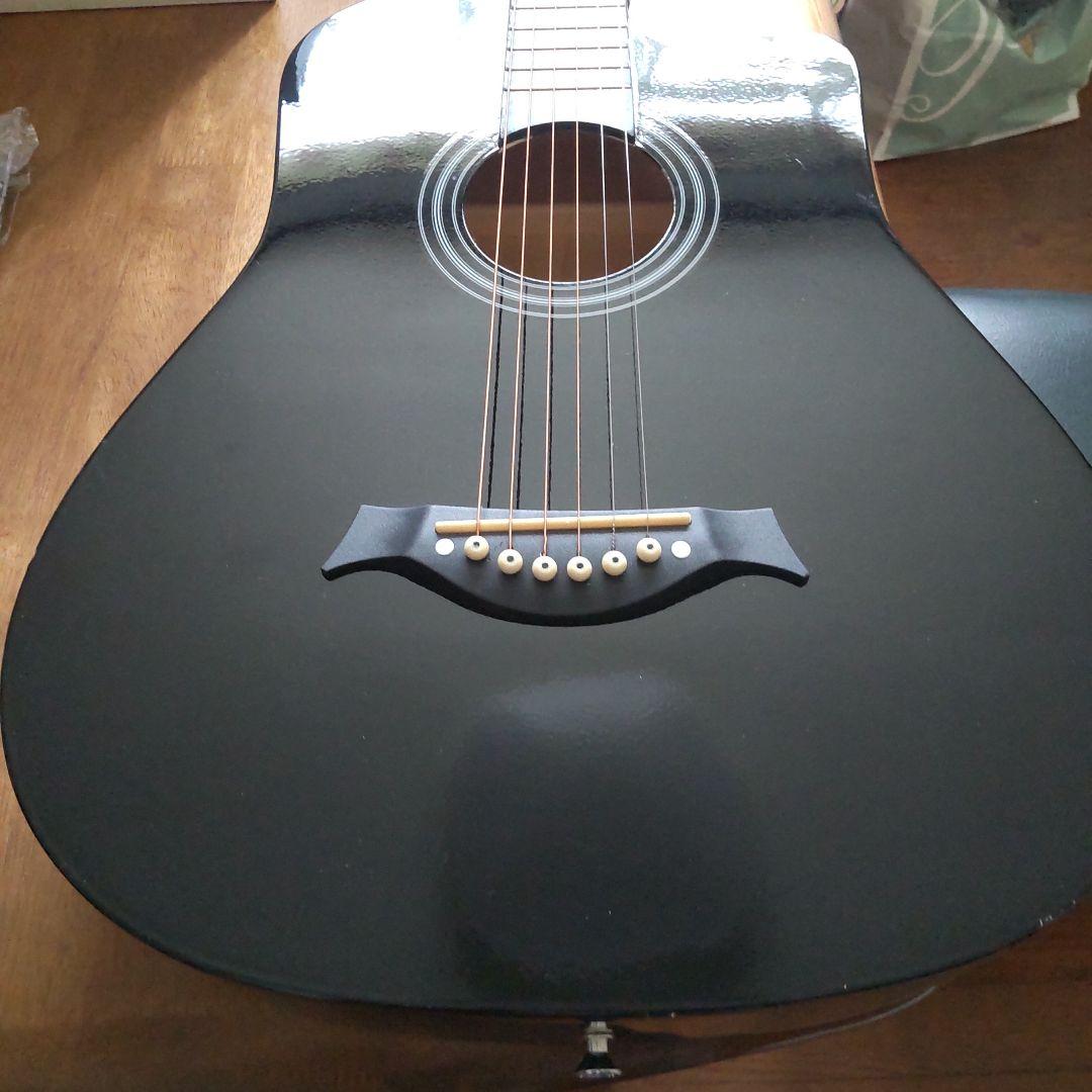 新品！格安！かっこいい！カッタウェイデザイン アコースティックギター 付属品付