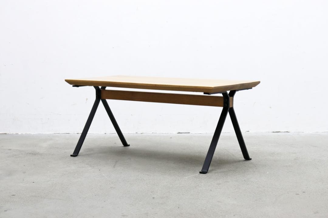 ライフファニチャー SP オーク無垢材 アイアン センターテーブル