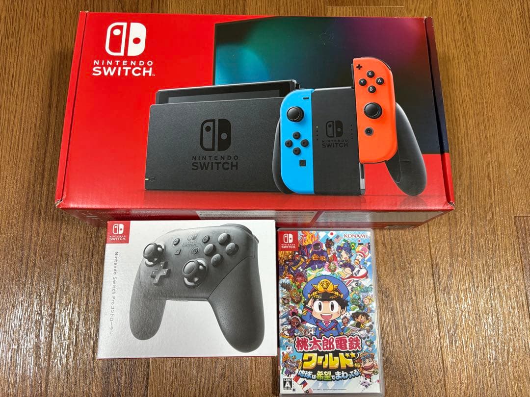 Nintendo Switch 本体 Proコントローラー純正　桃鉄ワールド