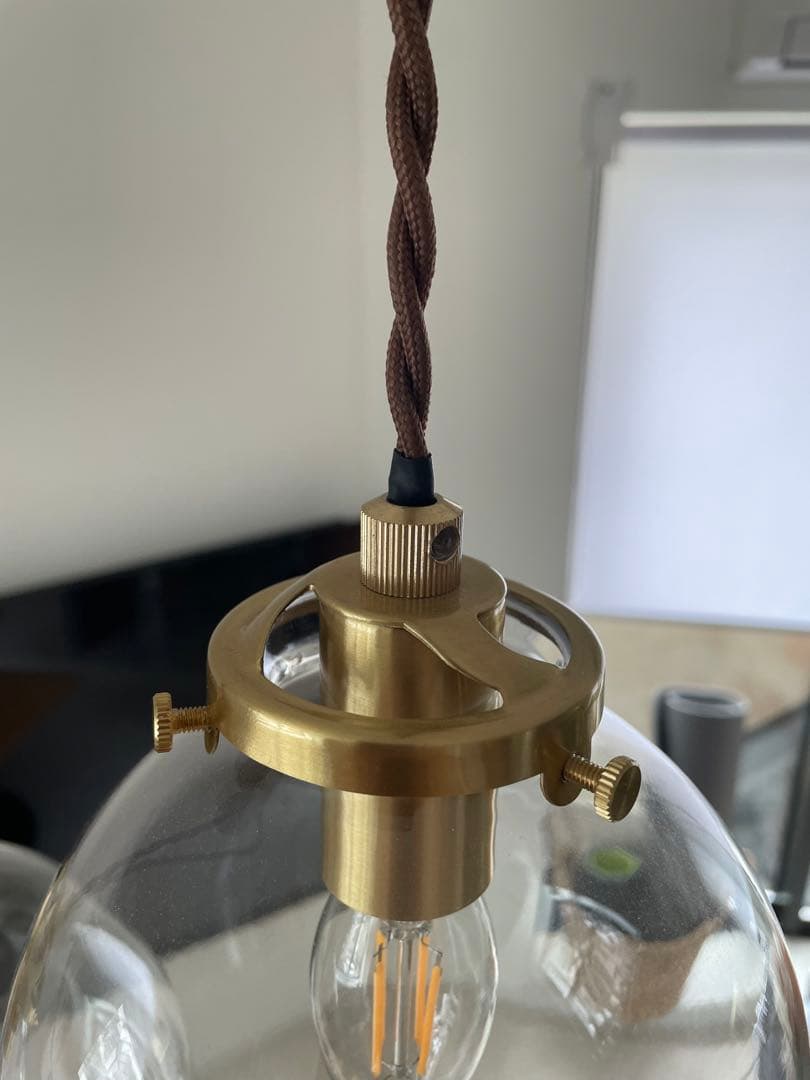 ペンダントライト(ゴールド) 2灯※LED付き