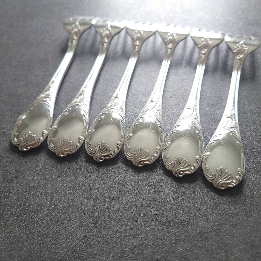 美品 希少 クリストフル マルリー サラダフォーク 6点