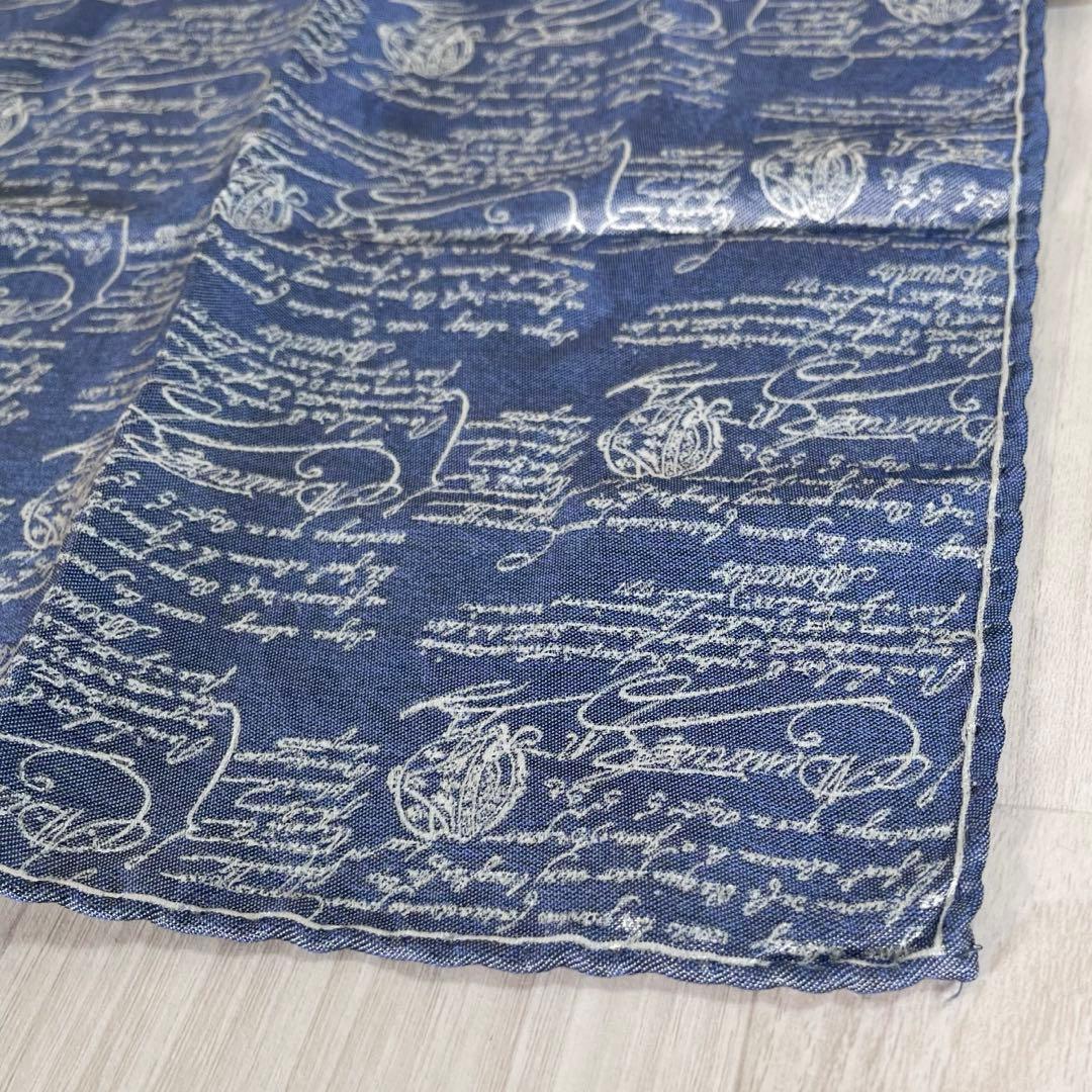 【未使用級】ベルルッティ　ハンカチ　スクリット　カリグラフィ　現行　近年モデル