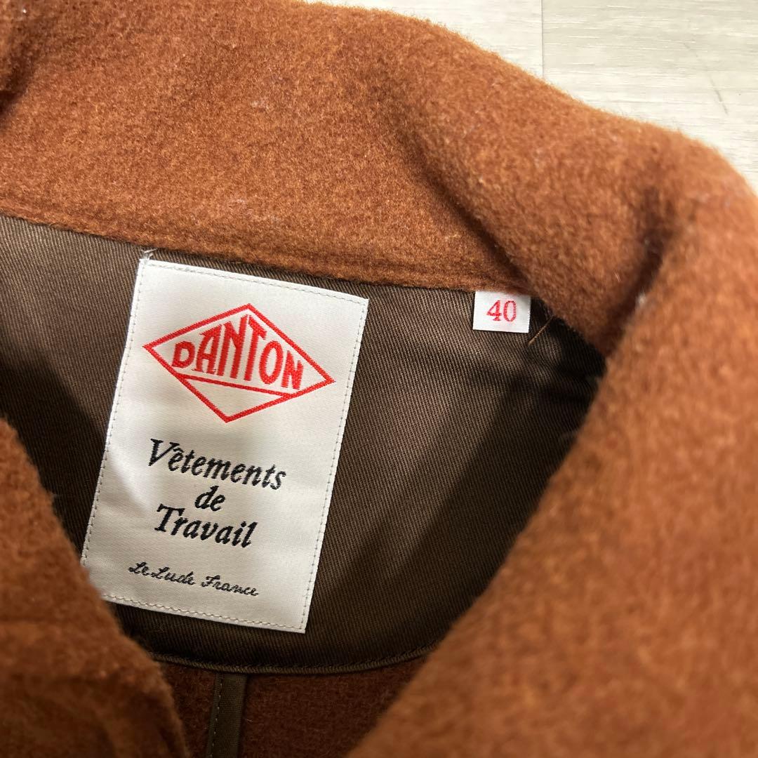 ダントン 丸襟ウールモッサジャケット 40