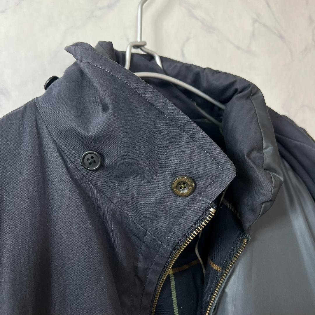 バーバリー長袖ダウンライナーコート 肉厚 ライナー単体着用可 XL相当B1297