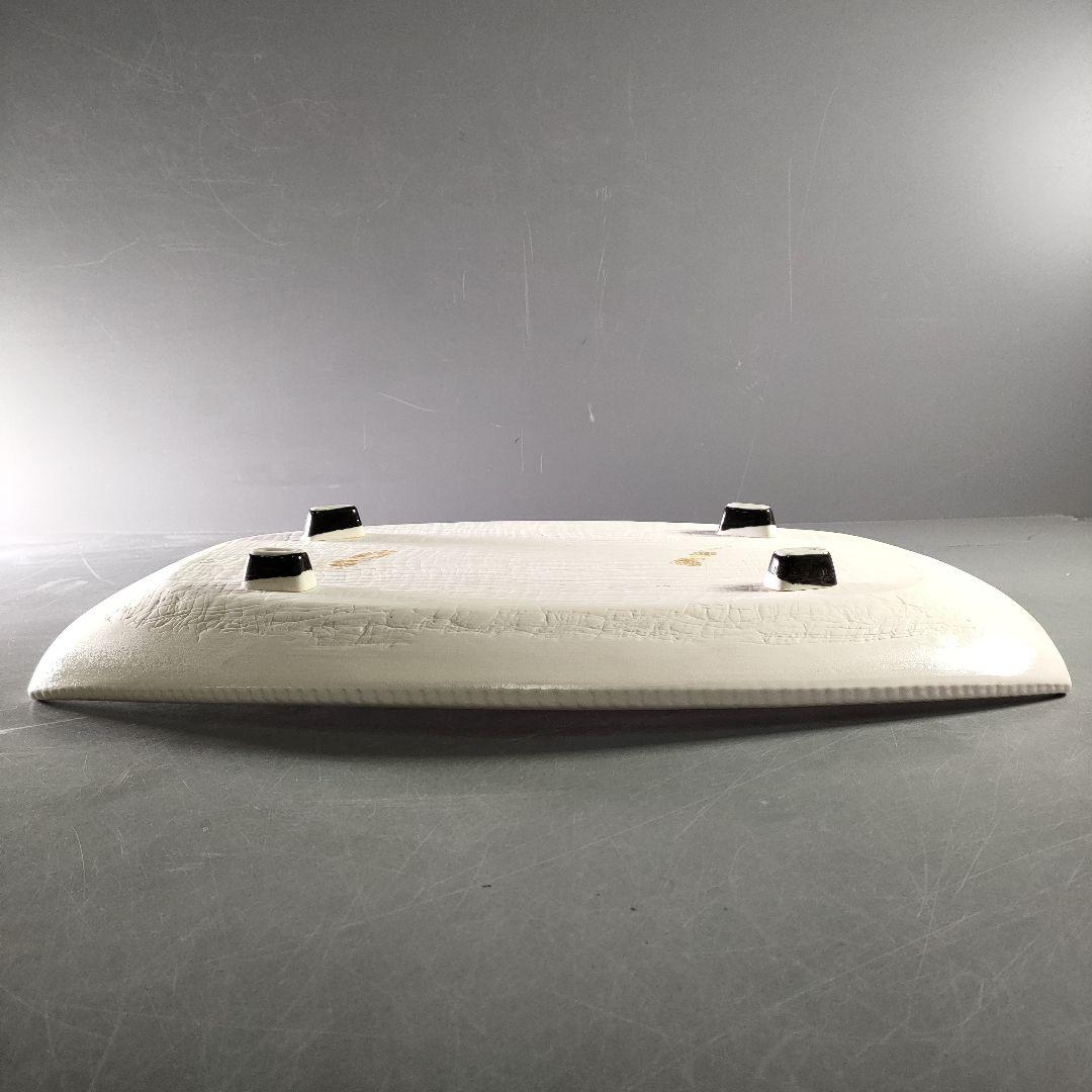 A885-2/平戸三川内焼/山玉泉 造/錦老松絵盛込皿/大皿/額皿/盛皿/