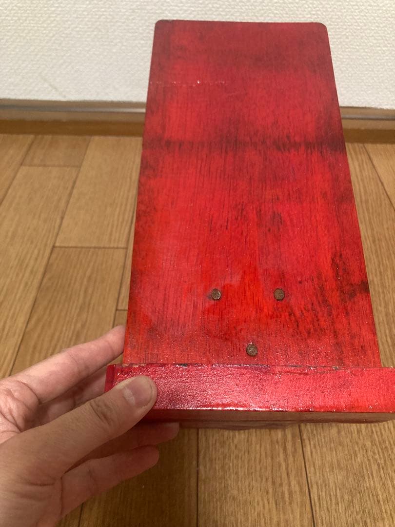 【美品・レア】お値下げしました。スリランカ製木製ココナッツ削り 鋸刃付き