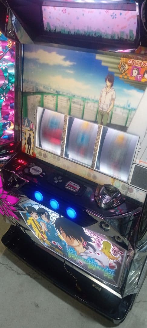 送料込　パチスロ　実機　サミー　5号機　偽物語　アミューズ　不要　家スロ