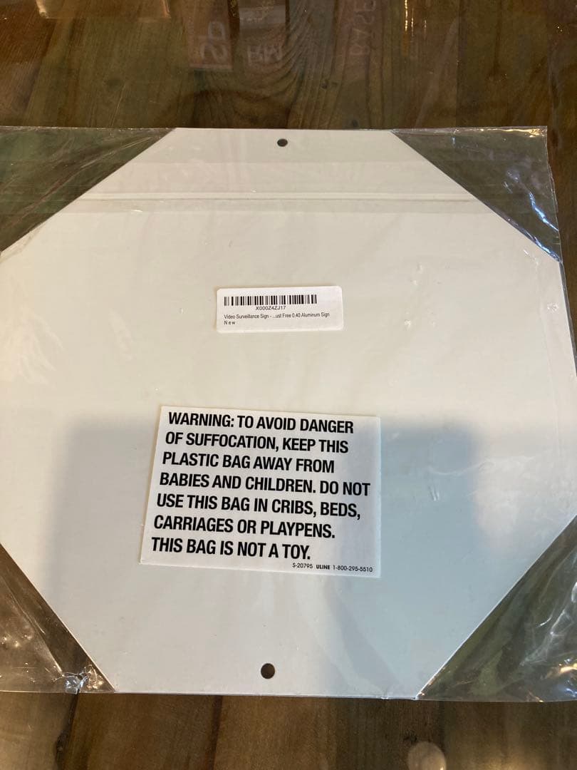 【新品未使用】SIGO SIGNS セキュリティアラート看板