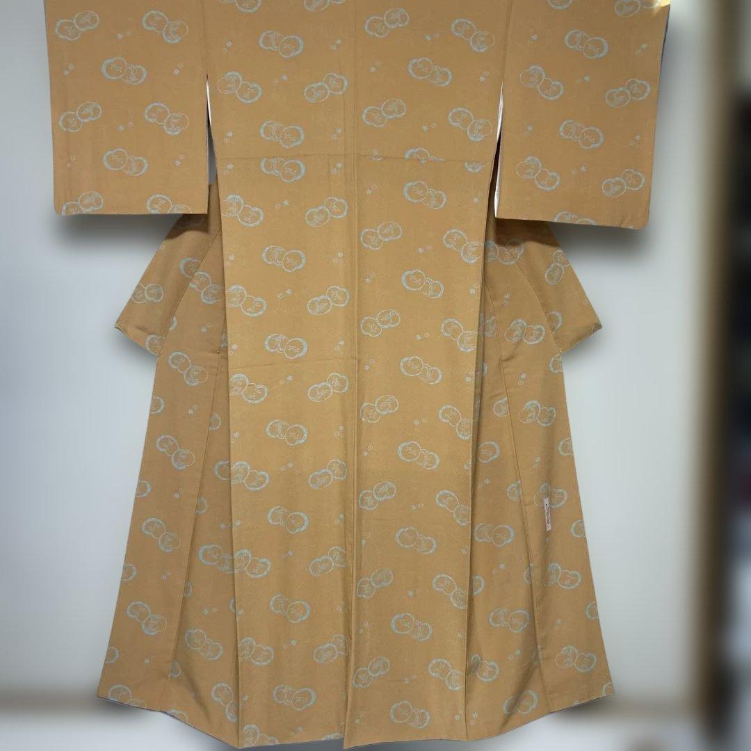 着物　ちりめん小紋　ジュサブロー トールサイズ 裄長