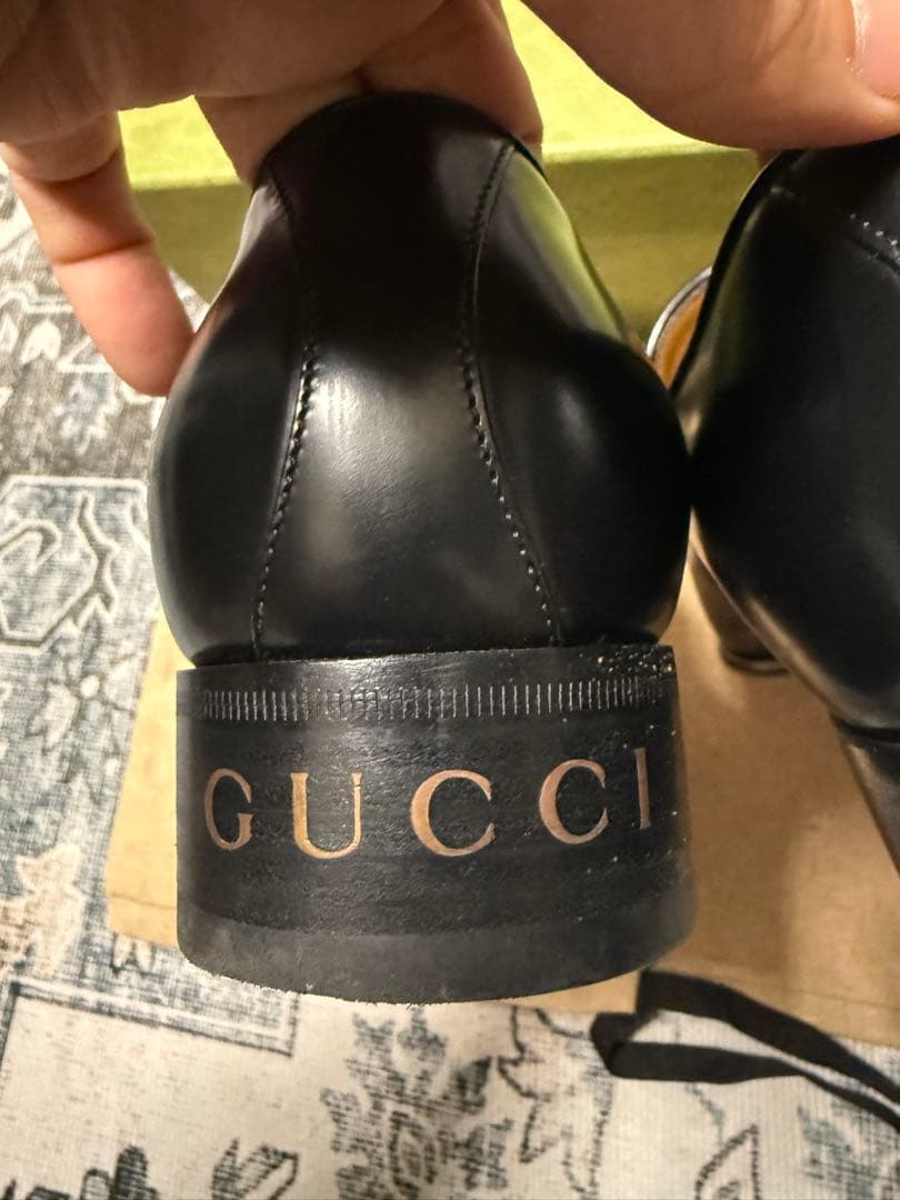 GUCCI　フリンジ　タッセル　ローファー　8 1/2