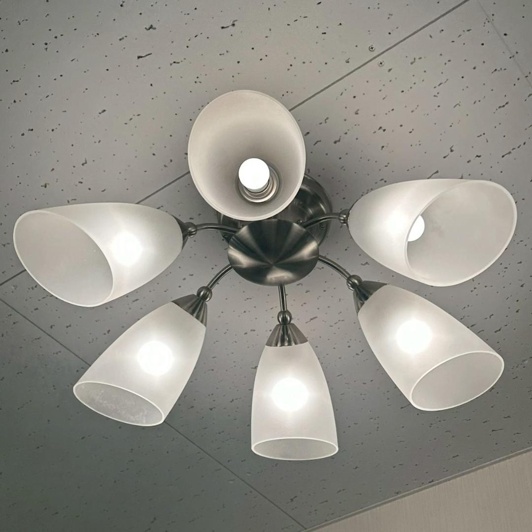 【希少】TOSHIBA IC80157-6G シャンデリア 6灯 生産完了品 ①