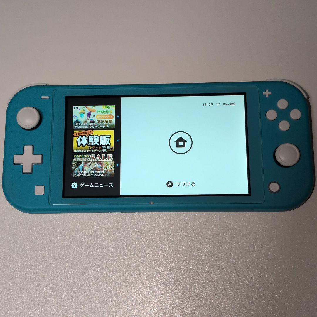 Switch ライト Turquoise ケース付き