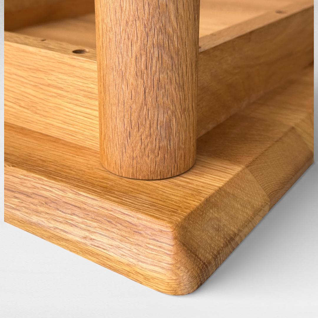 美品 クラッシュゲート コロン ダイニングテーブル 86cm オーク材 北欧