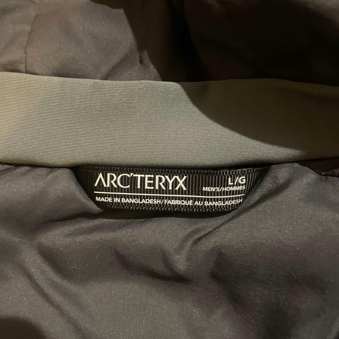ARC'TERYX フード付きダウンジャケット Lサイズ グレー