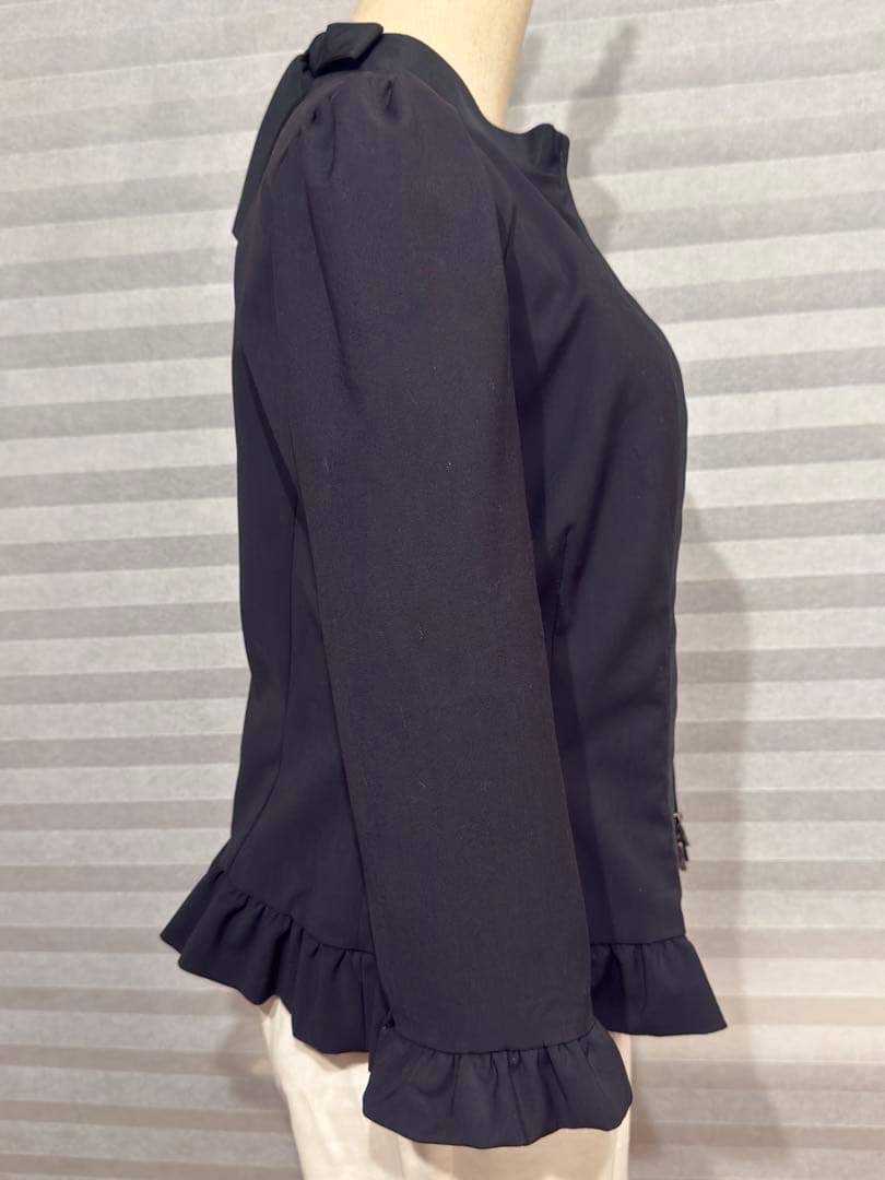 RED VALENTINO ブラックノーカラージャケット