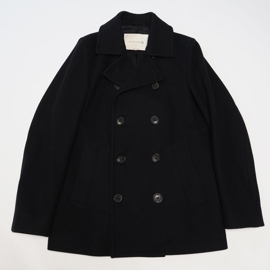 MACKINTOSH 現行白タグ ウールソフトメルトンピーコート 英国製 36