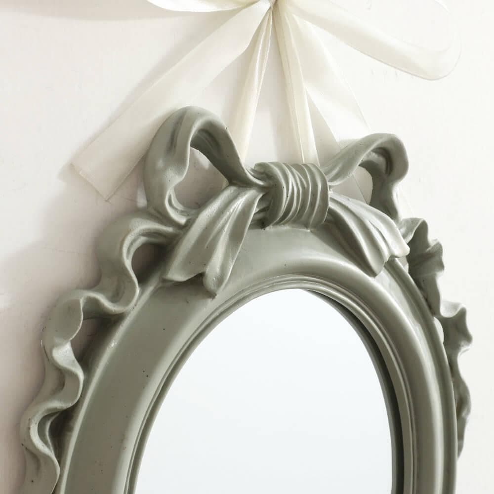 壁掛け鏡 姫 プリンセス リボン