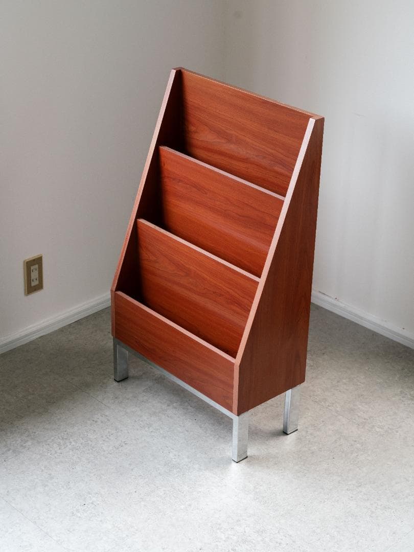 北欧モダン 店舗什器 マガジンラック ブックシェルフ ミッドセンチュリー