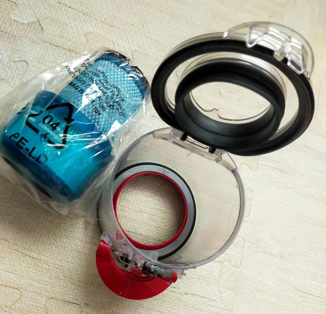 ダイソン V12 (SV20) メインボディ 動作確認済【分解洗浄】ブラシノズル