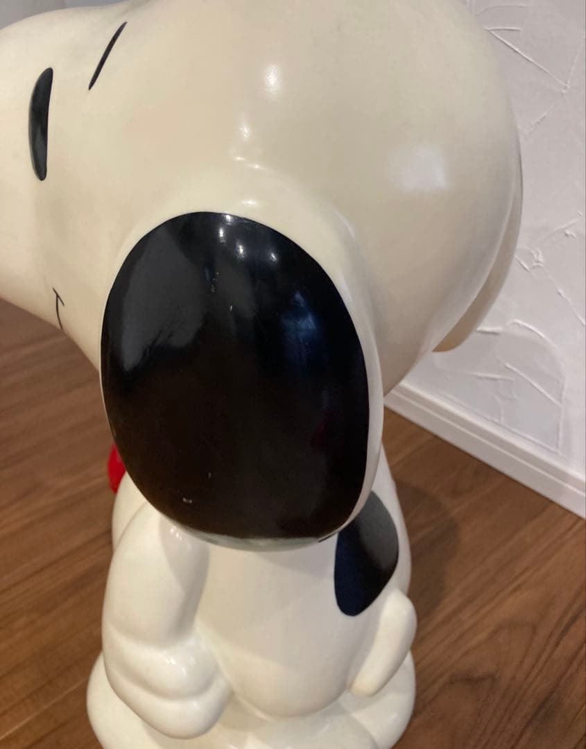 ス*ー様 【当時物】三和銀行 スヌーピー 置き物 時計 約60cm 非売品