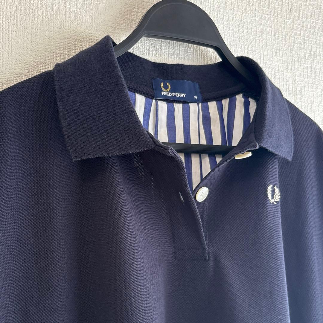 FRED PERRY フレッドペリー バックストライプ ポロシャツ サイズ10