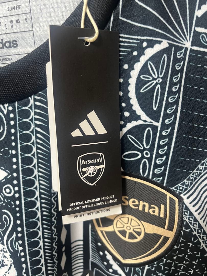 新品・未使用　アーセナル adidas イアン・ライトプレマッチLサイズ