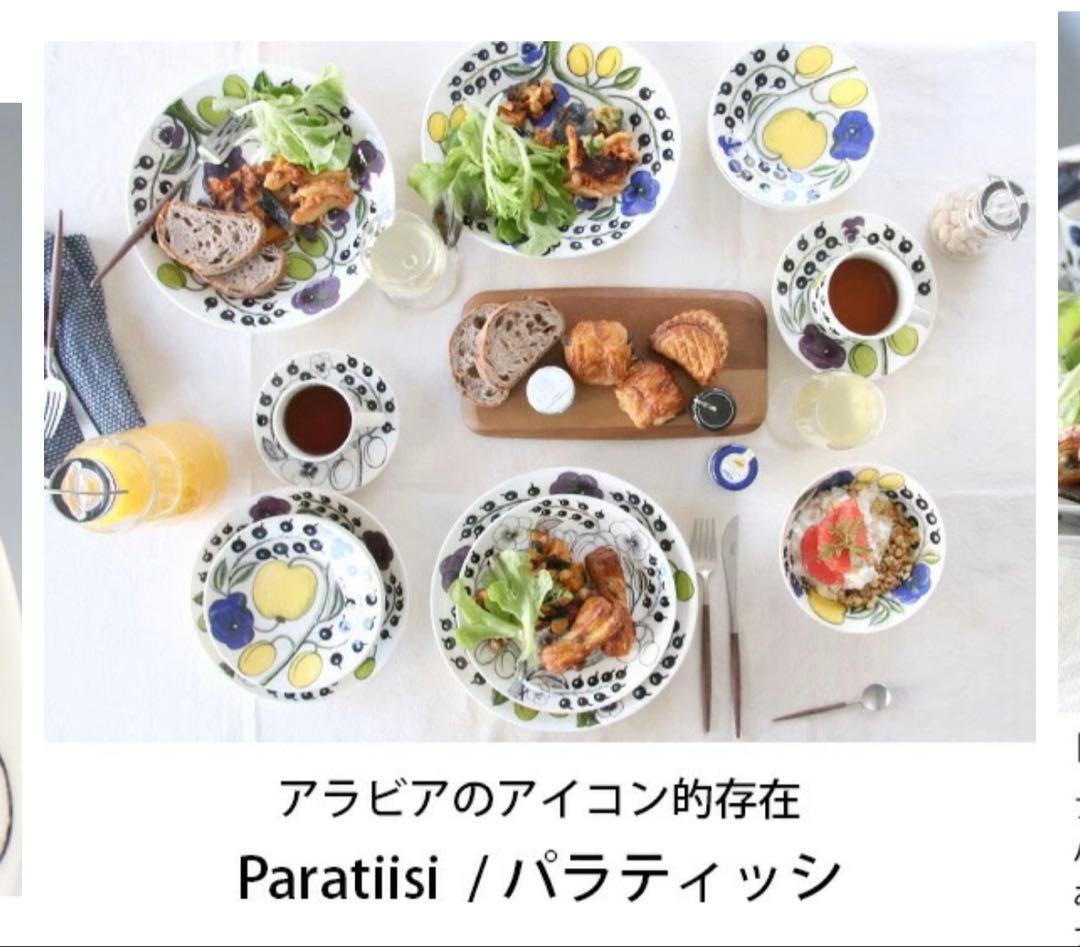 美品★Arabia ブラックパラティッシ★ルノ　サマーレイ　プレートまとめ売り