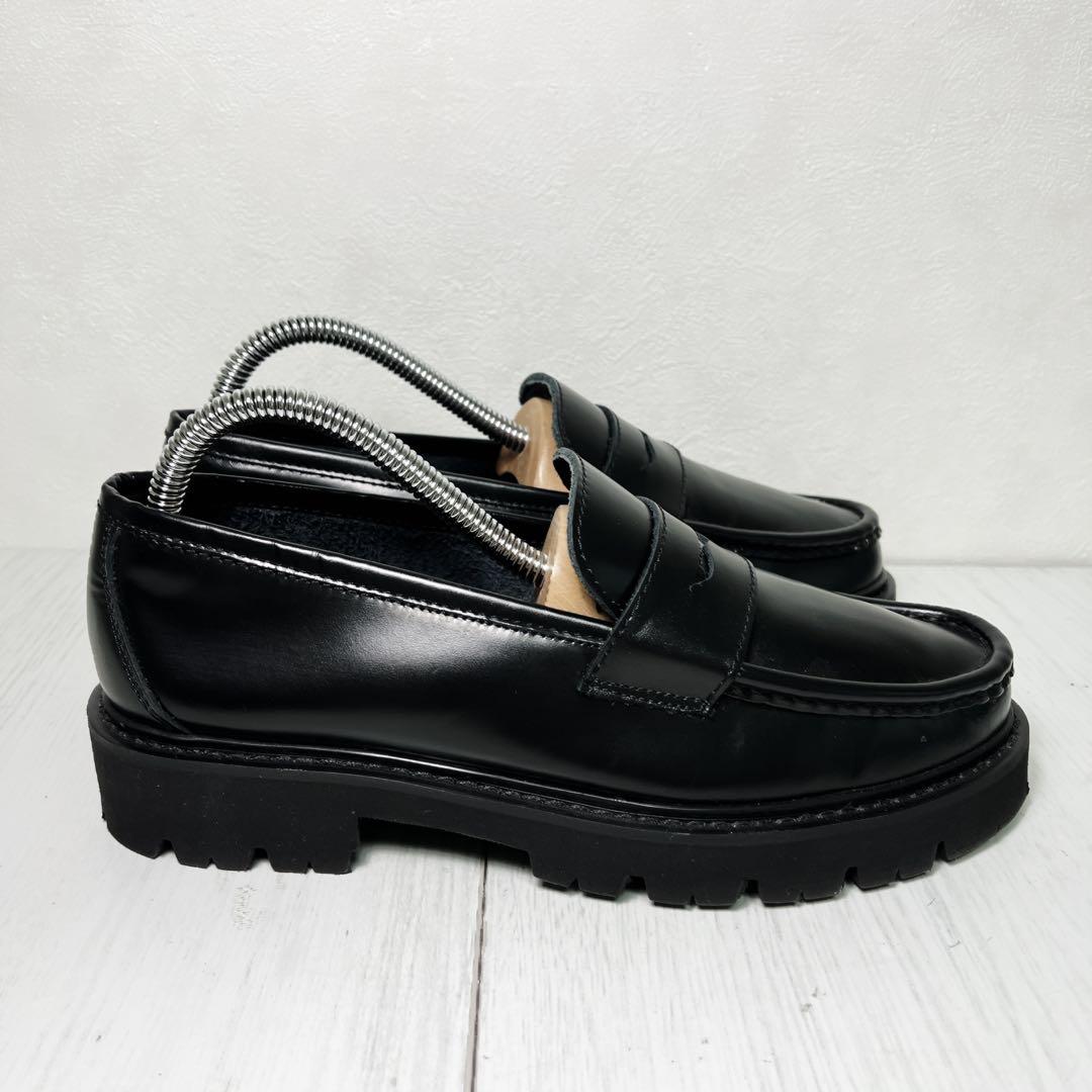 カミナンド US6 ローファー　厚底 ブラック