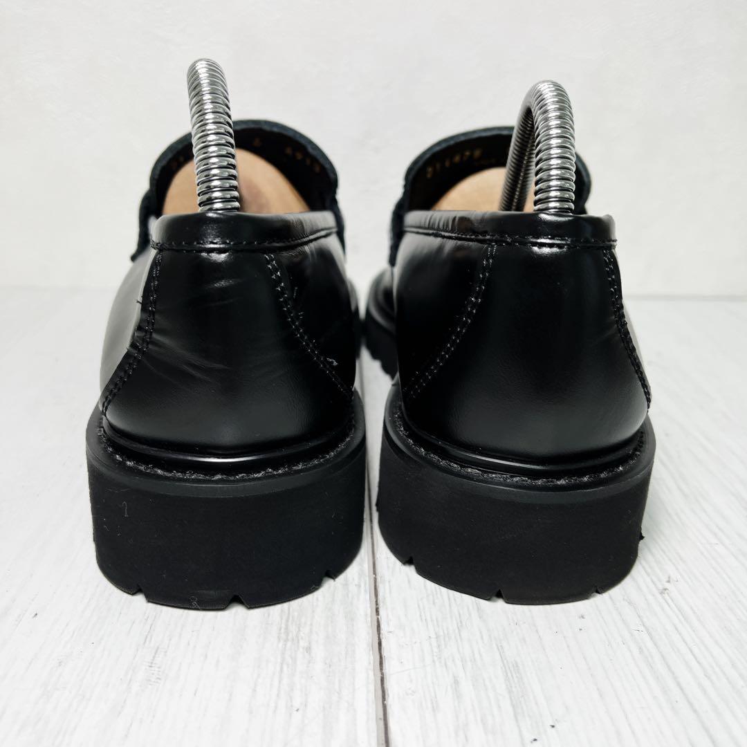 カミナンド US6 ローファー　厚底 ブラック