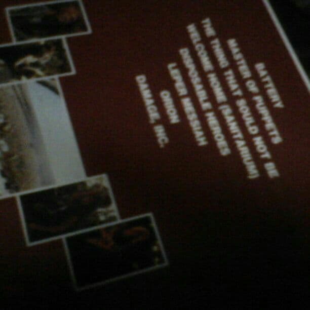 llica,MasterOfPuppets,bandscore楽譜