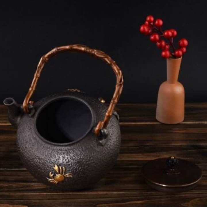 鉄器 急須 伝統工芸 手作り 鉄分補給 鉄瓶　YZS-056