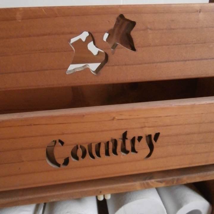 カントリー家具 トイレ用マガジンラック